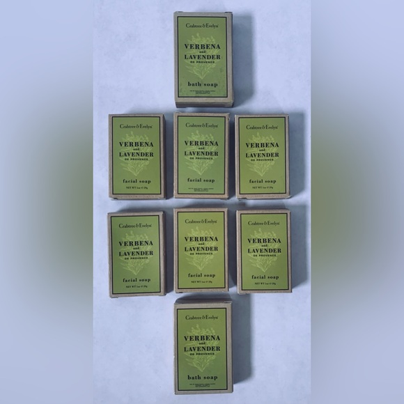 6 - Crabtree & Evelyn Travel Bar Soap VERBENA LAVENDER 2 bath 4 facial - Picture 2 of 3